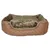 Pettimania Hundebett eckig Leder mit Fellbezug braun Pettimania Hundebett eckig Leder mit Fellbezug braun