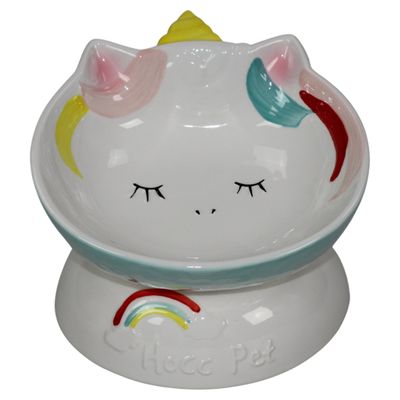Pettimania Katzennapf mit Einhorn-Motiv