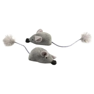 Duvo+ Katzenspielzeug Cushy Mäuse mit Schwanz grau Duvo+ Katzenspielzeug Cushy Mäuse mit Schwanz grau
