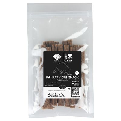 D&D Katzensnack I Love Happy Cats Huhn & Kaninchen-Sticks 70 g