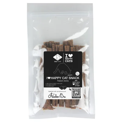 D&D Katzensnack I Love Happy Cats Huhn & Kaninchen-Sticks 70 g D&D Katzensnack I Love Happy Cats Huhn & Kaninchen-Sticks 70 g