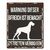 D&D Warnschild Square Dogge schwarz