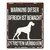 D&D Warnschild Square Dogge schwarz D&D Warnschild Square Dogge schwarz