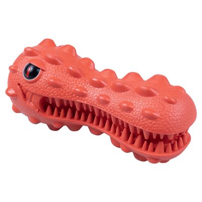 Duvo+ Hundespielzeug Griplay Dino-Kopf rot