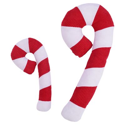 Pettimania Weihnachtsspielzeug Zuckerstange weiß-rot aus Plüsch