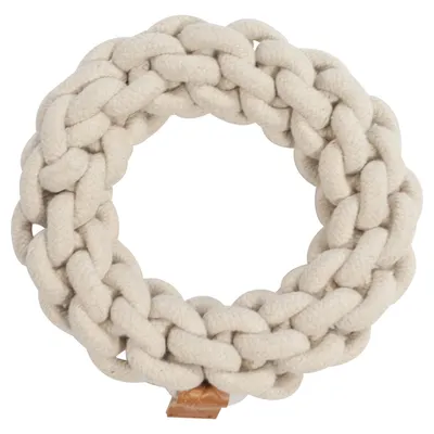 D&D Hundespielzeug Ben geflochtener Ring beige D&D Hundespielzeug Ben geflochtener Ring beige