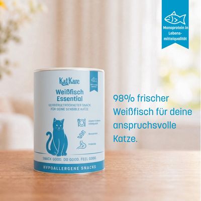 KatKare Cat Treats Weißfisch Essential