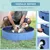 PawHut Piscina para Mascota Ø80x20 cm Azul