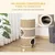 PawHut Barril Rascador para Gato 37.5x37.5x70 cm Caqui PawHut Barril Rascador para Gato 37.5x37.5x70 cm Caqui