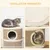 PawHut Barril Rascador para Gato 37.5x37.5x70 cm Caqui PawHut Barril Rascador para Gato 37.5x37.5x70 cm Caqui