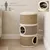 PawHut Barril Rascador para Gato 37.5x37.5x70 cm Caqui PawHut Barril Rascador para Gato 37.5x37.5x70 cm Caqui