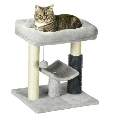 PawHut Árbol para Gato 40x40x48 cm Gris