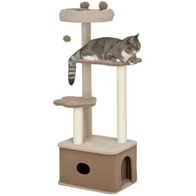 PawHut Árbol para Gato 48x40x133 cm Café