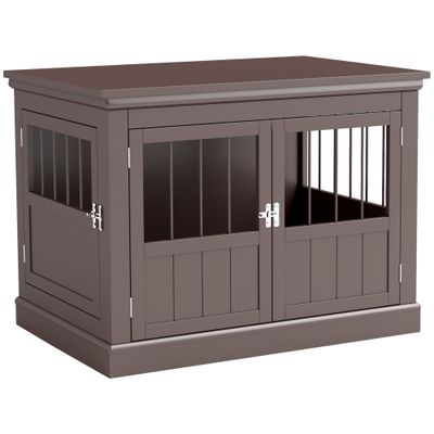 PawHut Jaula para Perro 78x53x59.3 cm Café