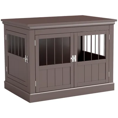 PawHut Jaula para Perro 78x53x59.3 cm Café PawHut Jaula para Perro 78x53x59.3 cm Café