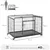 PawHut Jaula Metal Perro 125x76x81 cm Gris Oscuro PawHut Jaula Metal Perro 125x76x81 cm Gris Oscuro