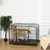 PawHut Jaula Metal Perro 125x76x81 cm Gris Oscuro PawHut Jaula Metal Perro 125x76x81 cm Gris Oscuro