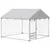 PawHut Perrera Exterior 200x200x154 cm Plata PawHut Perrera Exterior 200x200x154 cm Plata