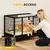PawHut Jaula para Perro 92x62x75 cm Negro PawHut Jaula para Perro 92x62x75 cm Negro