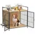 PawHut Jaula para Perro 80x56x76.5 cm Roble PawHut Jaula para Perro 80x56x76.5 cm Roble