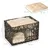 PawHut Cesta Ratán Gato 56x41x45 cm Café Oscuro PawHut Cesta Ratán Gato 56x41x45 cm Café Oscuro
