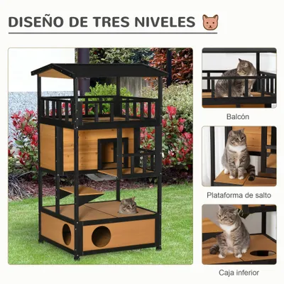 PawHut Caseta para Gato