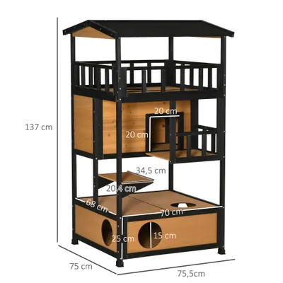 PawHut Caseta para Gato