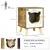PawHut Caseta para Gato 34x34x44.5 cm Marrón Oscuro
