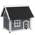 PawHut Casa para Gato 77x57.5x68 cm Gris y Negro PawHut Casa para Gato 77x57.5x68 cm Gris y Negro