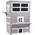 PawHut Caseta para Gato 93.5x67x117 cm Gris PawHut Caseta para Gato 93.5x67x117 cm Gris