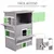 PawHut Caseta para Gato 93.5x67x117 cm Gris PawHut Caseta para Gato 93.5x67x117 cm Gris