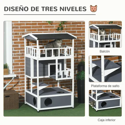 PawHut Caseta para Gato