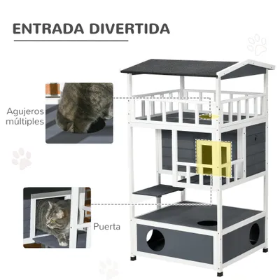 PawHut Caseta para Gato PawHut Caseta para Gato