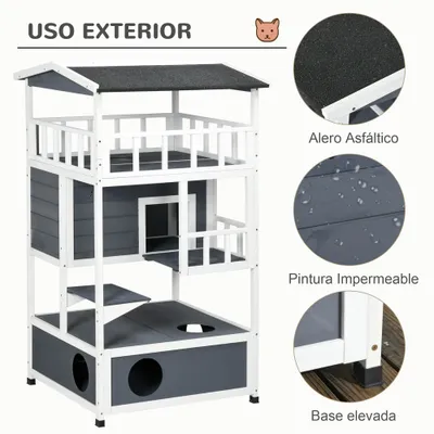 PawHut Caseta para Gato PawHut Caseta para Gato