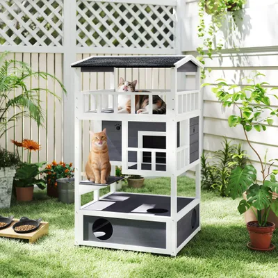PawHut Caseta para Gato