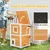 PawHut Caseta para Gato 51x51x81.3 cm Madera Natural