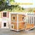 PawHut Caseta para Gato 51x51x81.3 cm Madera Natural