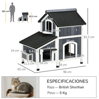 PawHut Caseta para Gato