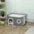 PawHut Casa para Gato 60x40X34 cm Gris PawHut Casa para Gato 60x40X34 cm Gris