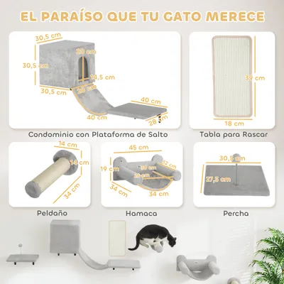 PawHut Estantes para Gato