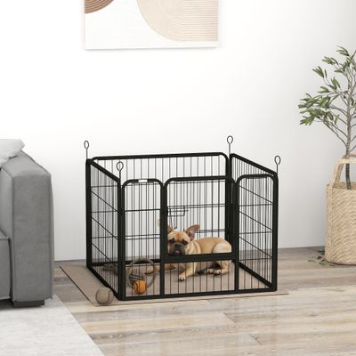 PawHut Parque para Mascota 82x82x60 cm Gris