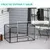 PawHut Jaula de Mascota 125x80x70 cm Negro PawHut Jaula de Mascota 125x80x70 cm Negro