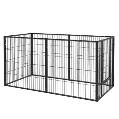 PawHut Parque para Mascota 150x79x81 cm Negro