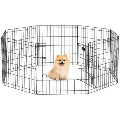 PawHut Parque para Perro 61x61 cm Negro