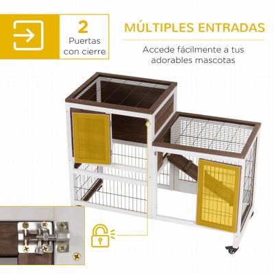 PawHut Jaula para Conejo