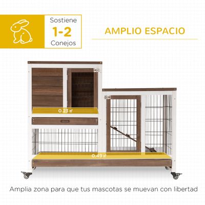 PawHut Jaula para Conejo
