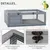 PawHut Casa para Tortuga 91x60.5x32 cm Gris PawHut Casa para Tortuga 91x60.5x32 cm Gris