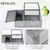 PawHut Casa para Tortuga 91x60.5x32 cm Gris PawHut Casa para Tortuga 91x60.5x32 cm Gris
