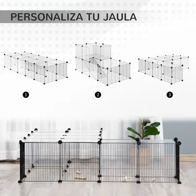 PawHut Jaula para Animale 140x70x70 cm Transparente