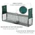 PawHut Trampa para Animales Vivo 100x25x28 cm Verde Oscuro PawHut Trampa para Animales Vivo 100x25x28 cm Verde Oscuro